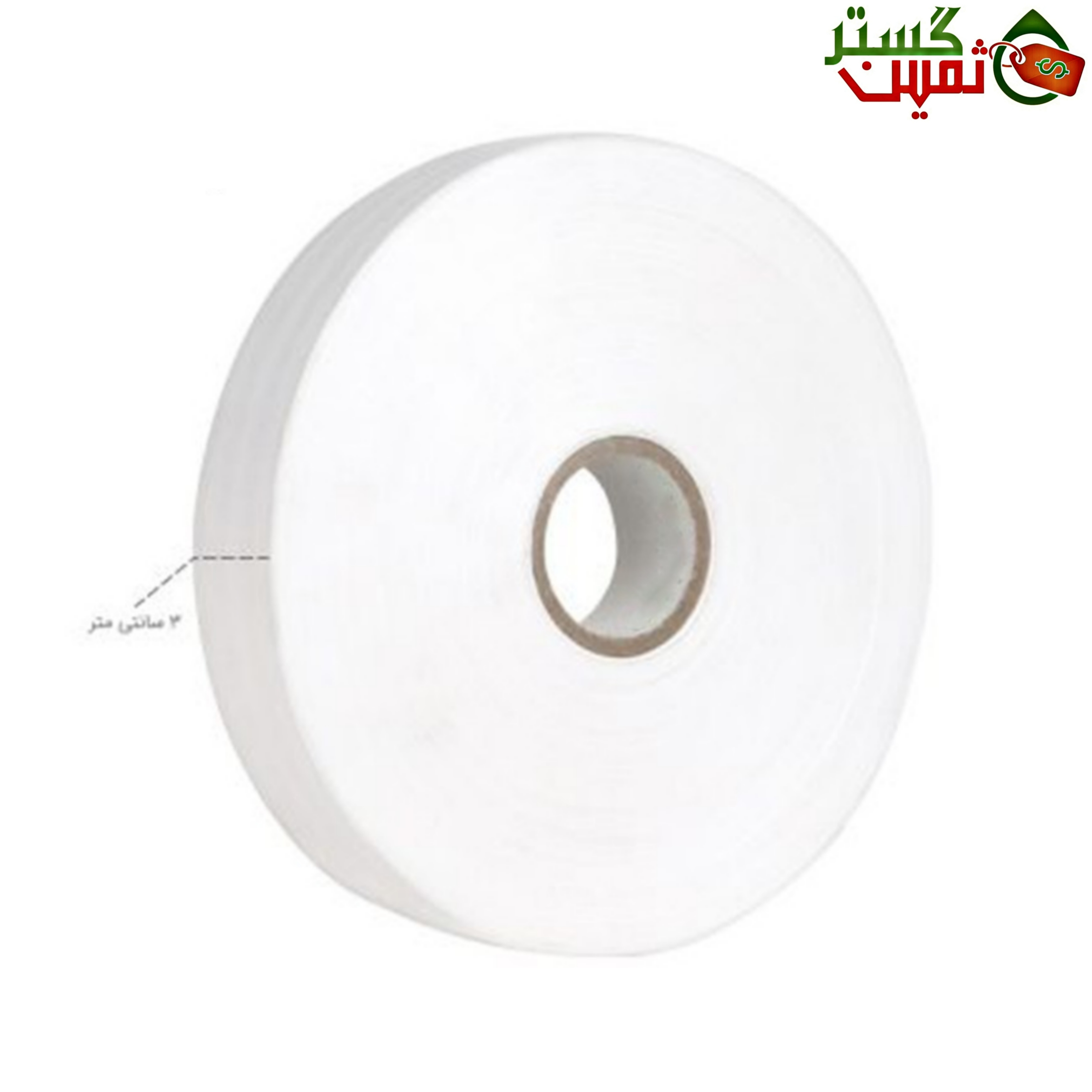  نوار تایوک 3 سانت ( tyvek label 30mm ) لیبل پارچه ای 