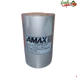 ریبون وکس رزین نقره ای ۱۱۰ میلیمتر در ۳۰۰ متر