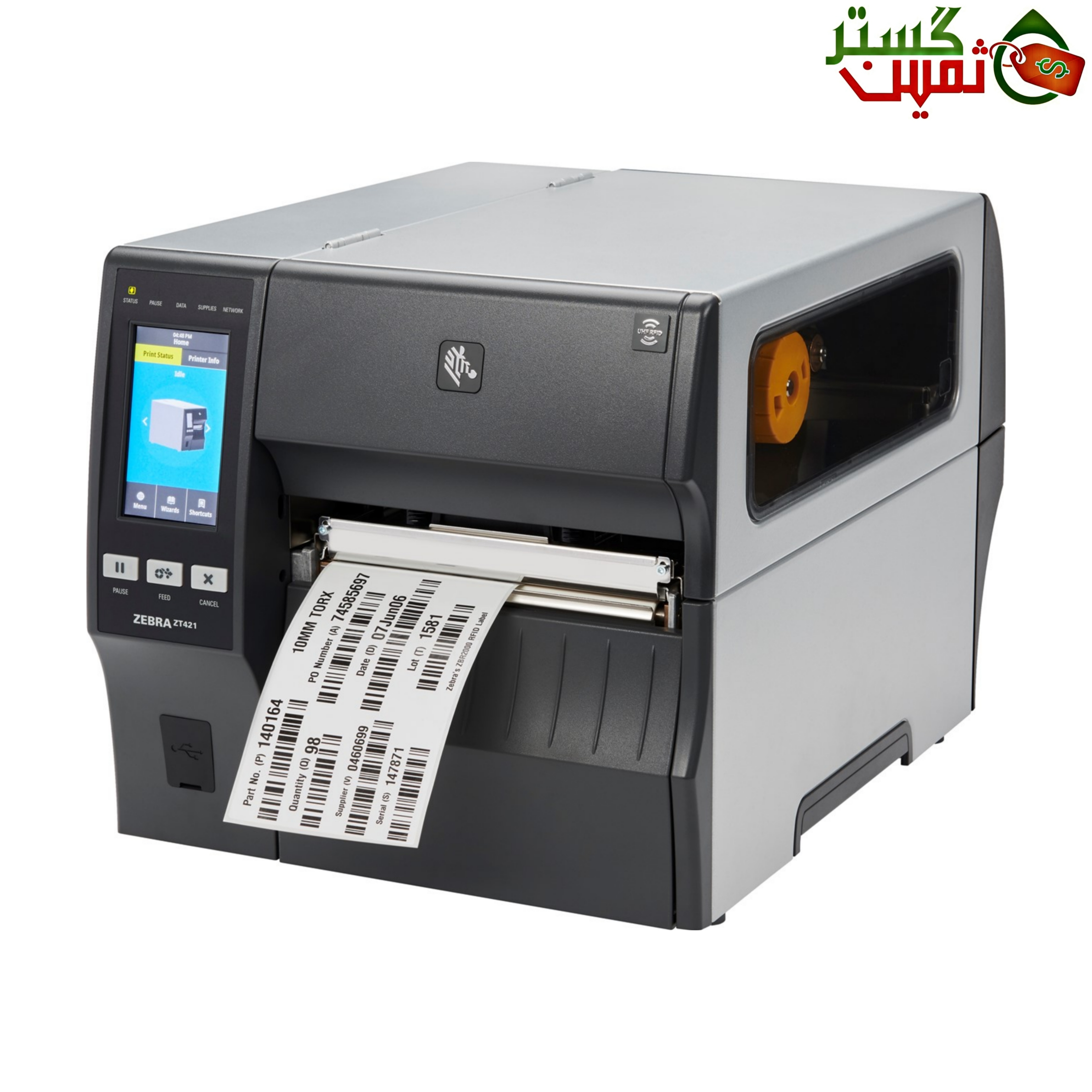 لیبل پرینتر زبرا مدل ZT421 300 + گارانتی ۱۸ ماهه