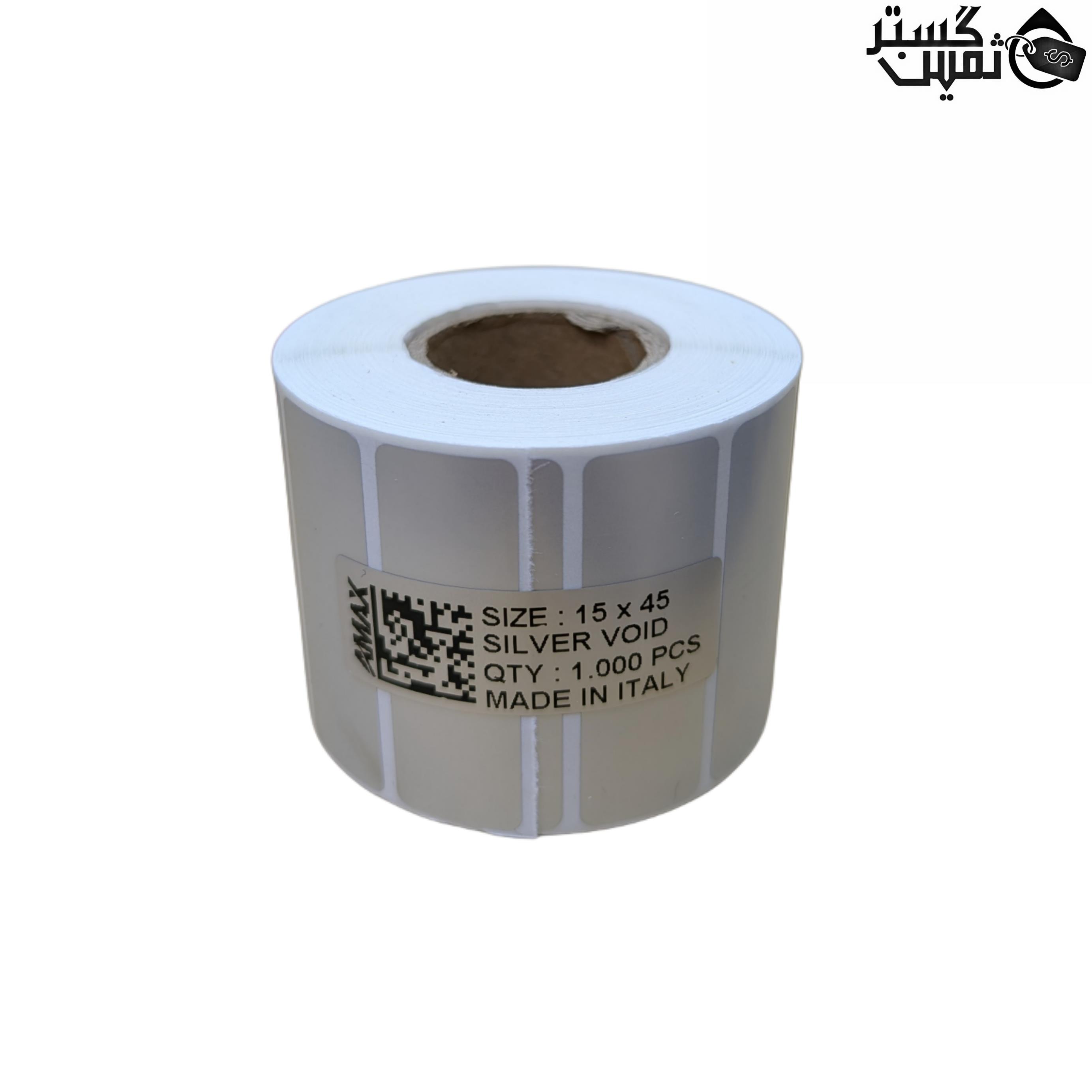  لیبل اثرگذار نقره‌ای وید ایمکس سایز AMAX SILVER VOID 15 × 45 