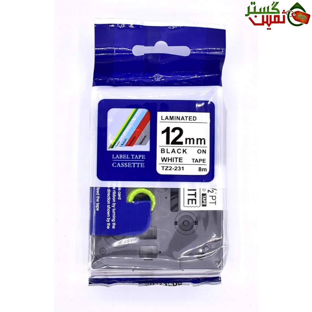 نوار لیبل پرینتر برادر کد TZE-231 غیر اورجینال (TZ2-231)