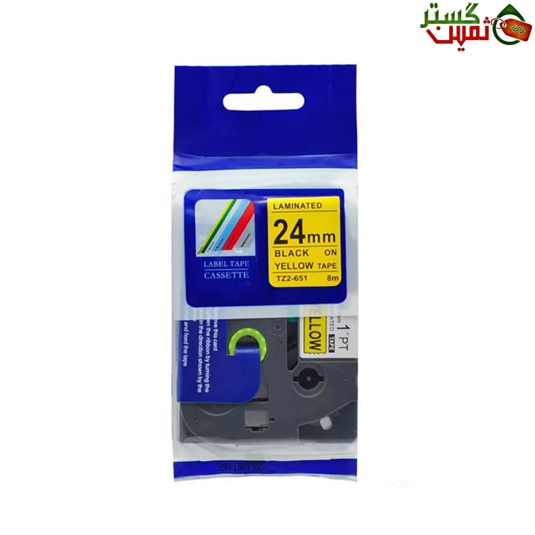 نوار لیبل پرینتر برادر کد TZE-651 غیر اورجینال (TZ2-651)