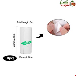 THERMAL LABEL 57mm x 3M 10Pcs Rolls